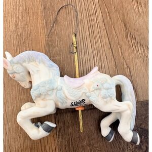 Willitts Designs 1988 Carousel Memories White Horse Ornament
